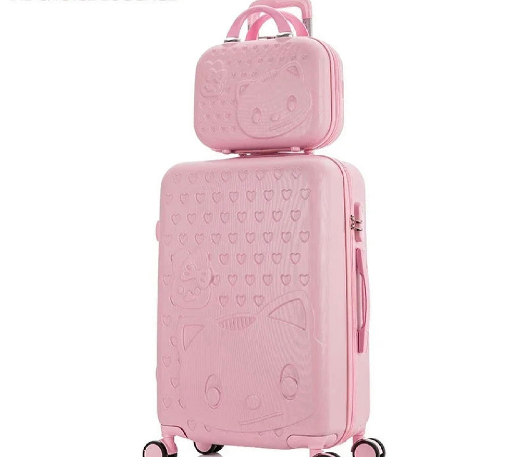 Hello kitty Travel Luggage Set with Wheels – 20/24/28 Inch Rolling Suitcase for Women, Carry-On Cabin Trolley Case