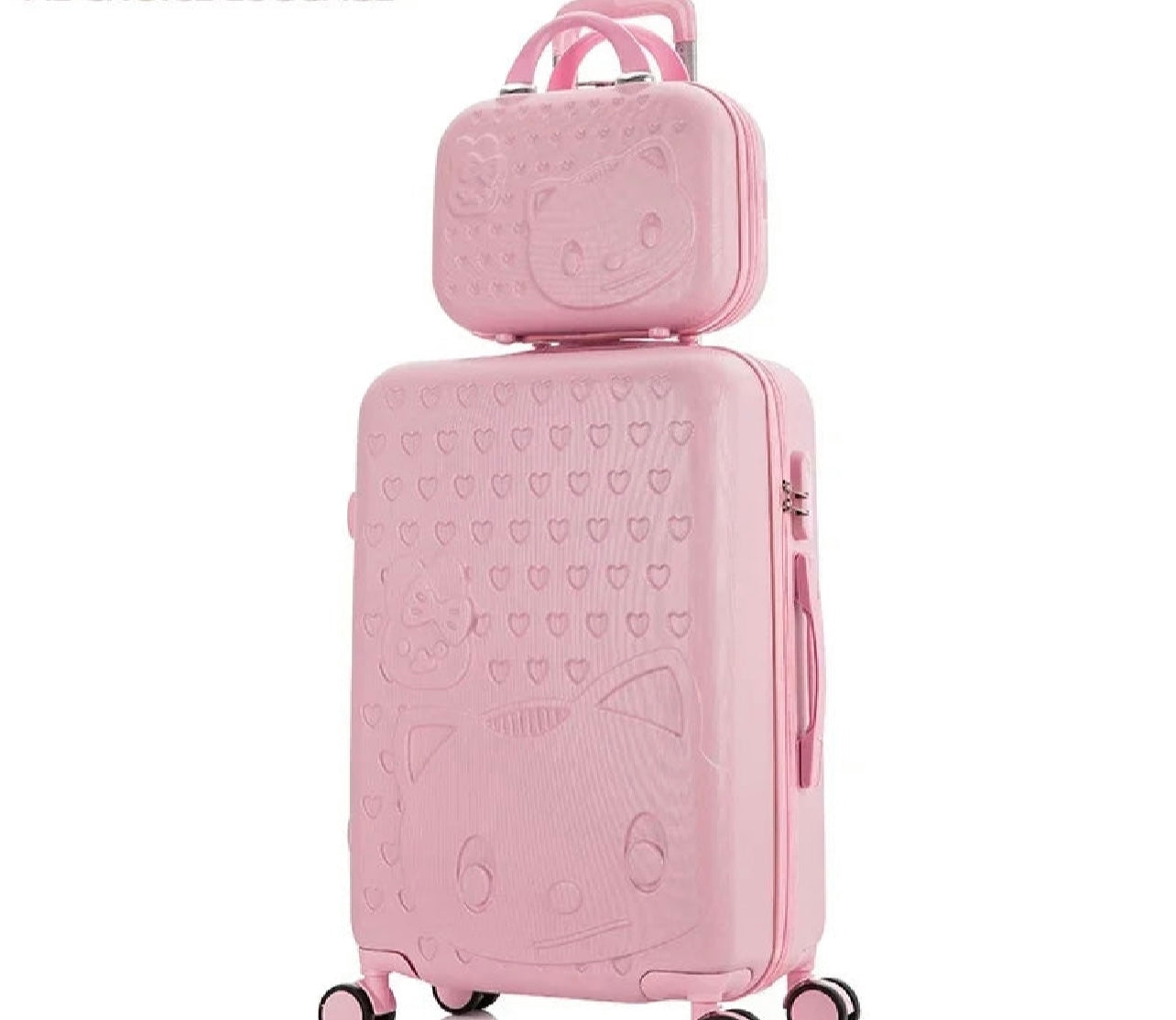 Hello kitty Travel Luggage Set with Wheels – 20/24/28 Inch Rolling Suitcase for Women, Carry-On Cabin Trolley Case