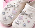 Cute Kitty Shoe Charms – Cat & Bow Sandal Accessories for Clogs, Slippers & Hole Shoes