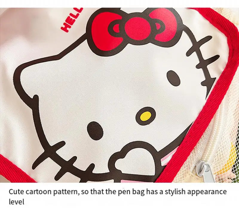 Hello Kitty Foldable Makeup Bag Large Capacity Portable Travel Toiletry Organizer For Cosmetics Skincare Gift For Ladies.