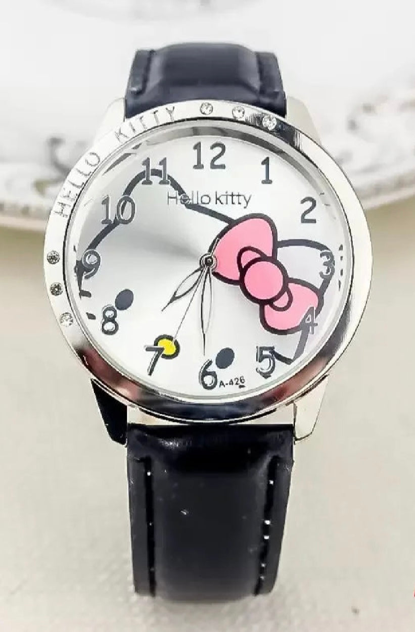 Hello Kitty Kids Quartz Watch – Cute Kawaii Waterproof Cartoon Wristwatch for Girls & Children