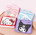 Hello Kitty Foldable Makeup Bag Large Capacity Portable Travel Toiletry Organizer For Cosmetics Skincare Gift For Ladies.