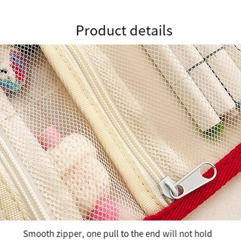 Hello Kitty Foldable Makeup Bag Large Capacity Portable Travel Toiletry Organizer For Cosmetics Skincare Gift For Ladies.