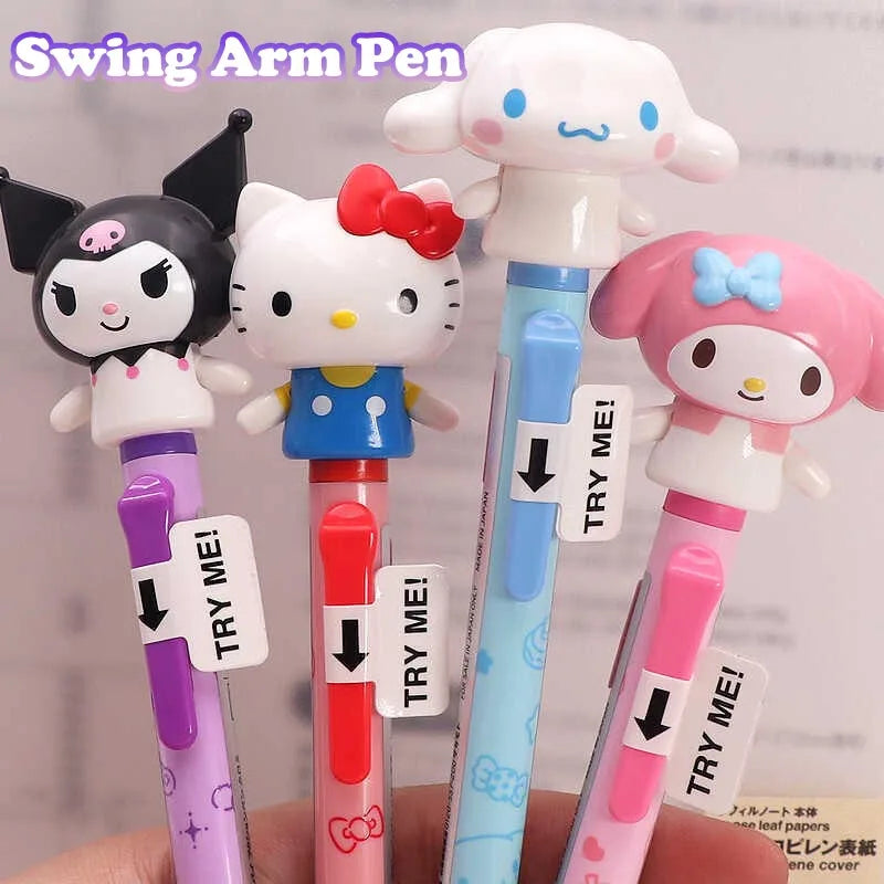 Hello Kitty Pen Retractable Ballpoint Pen Cute Cartoon Pen Smooth Writing Ballpoint Pen Student Gift Christmas Gift