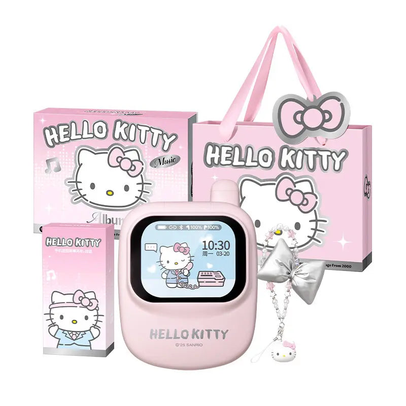 Hello Kitty Wireless Bluetooth Earphones Intelligent Touch Screen Anime Peripheral Creative Gift High Quality Noise Reduction