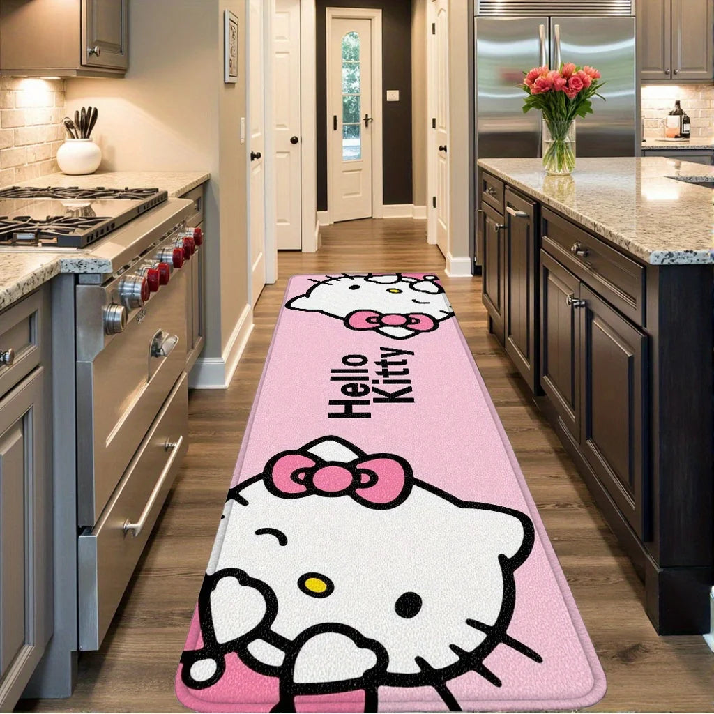 Hello Kitty Double-Sided Rug – Cute Bedroom & Nursery Floor Mat for Home Decor