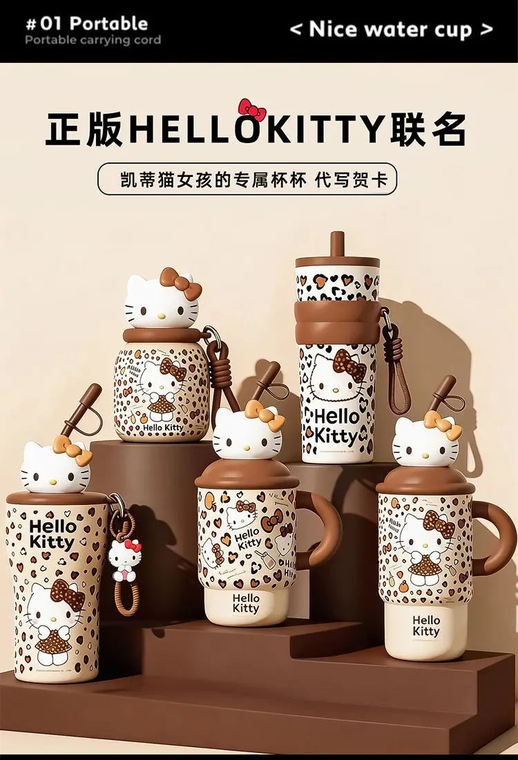 Sanrio Hello Kitty Bestie Sweethearts Birthday Gift Practical Water Cup Ice Bully Cup Lovable Fashion Send A Friend Away Cartoon