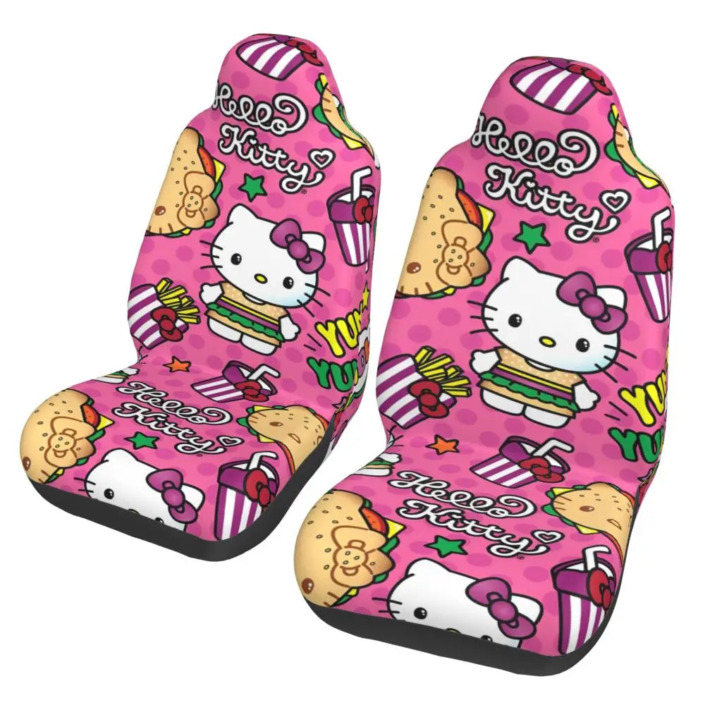 Hello Kitty Star Car Seat Cover – Universal All-Season Seat Protector for Cars, SUVs & Trucks