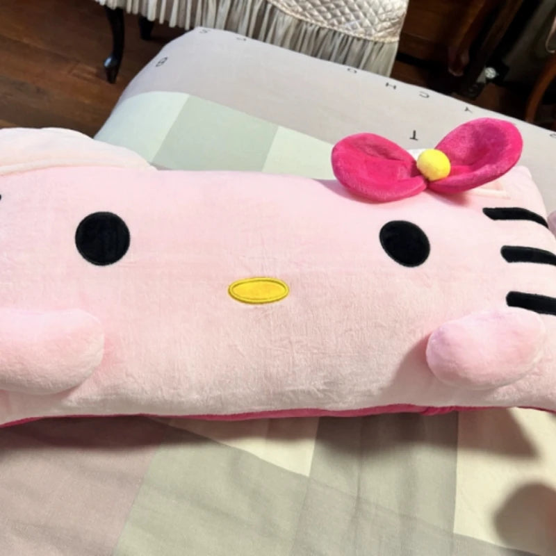 Big Size Hello Kitty Back Cushion – Soft Long Pillow for Sofa, Bed & Home Decor