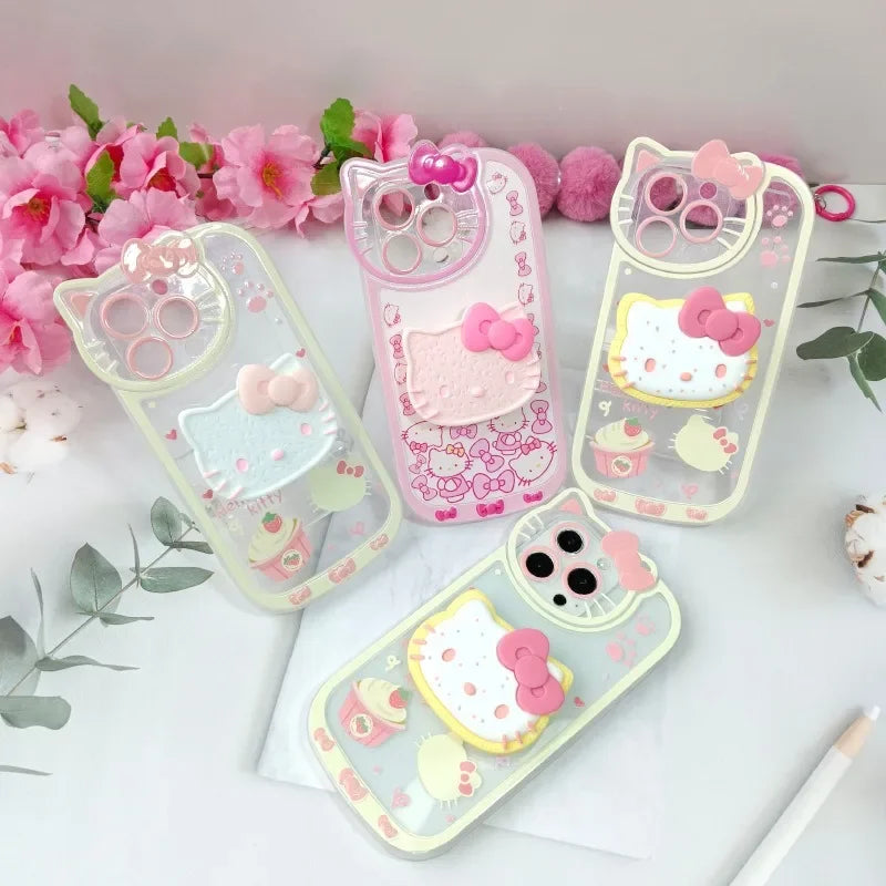 Hello Kitty Stand Phone Case – Y2K Shockproof Kickstand Cover for iPhone 7/8 Plus, X/XS, XR, 11, 12, 13, 14, 15, 16 & 17 Pro Max