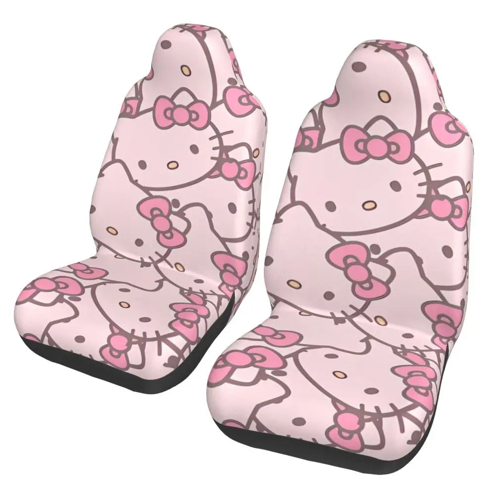 Hello Kitty Universal Car Seat Cover – Waterproof Kawaii Cartoon Seat Protector for Cars, SUVs & Trucks