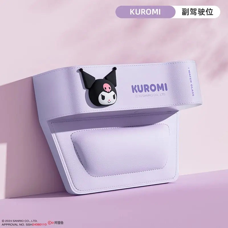 Cute Sanrio HelloKitty 2026 Car Storage Organizer for Seat Gap Kuromi My Melody Cartoon Anime Kawaii Phone and Trash Holder