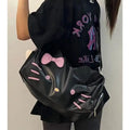 Hello Kitty Large Capacity Travel Bag – Waterproof Crossbody Luggage & Fitness Tote for Women