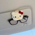 Hello Kitty & My Melody Magnetic Car Sunglasses Clip – Cute Visor Holder for Glasses Storage & Car Organization