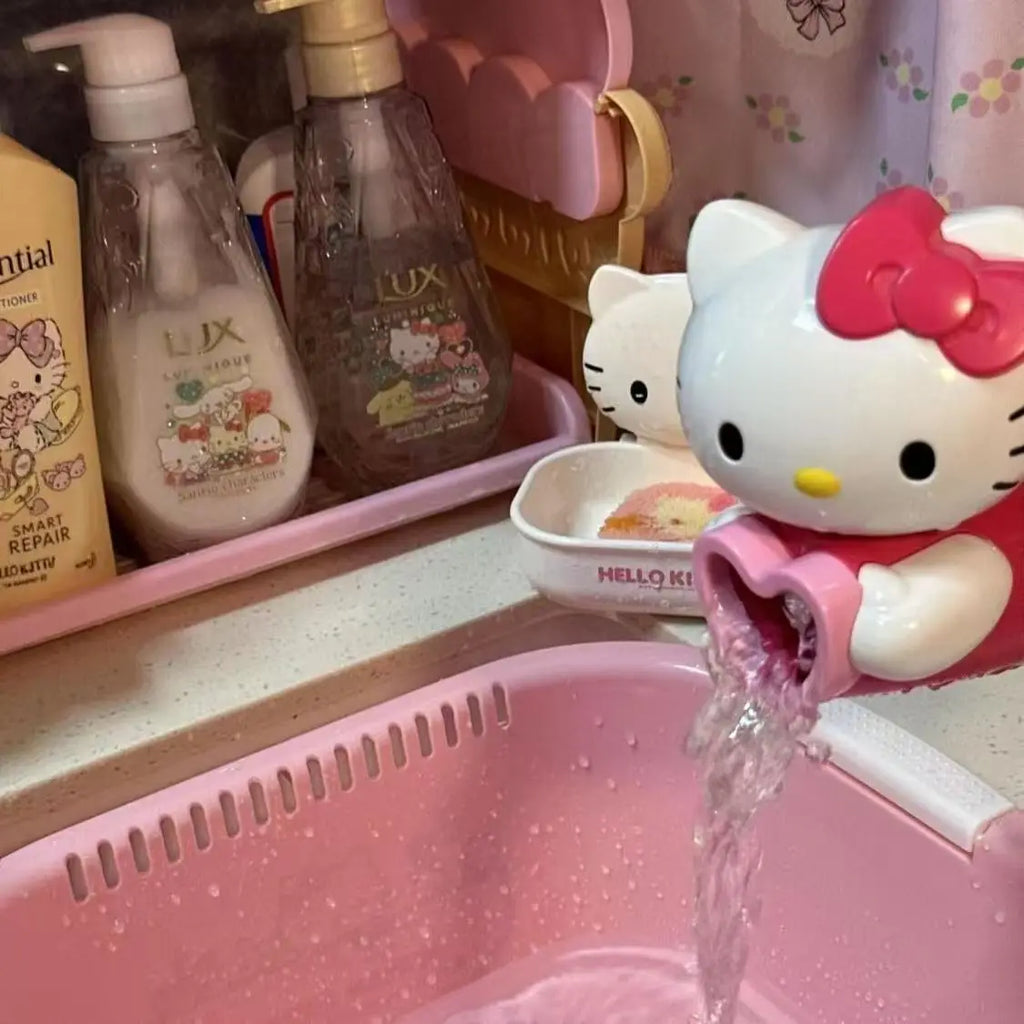 Anime Hello Kitty High Quality Faucet Handwashing KT Cat Splashproof Faucet Extender High Quality Faucet Mouth Birthday Gifts