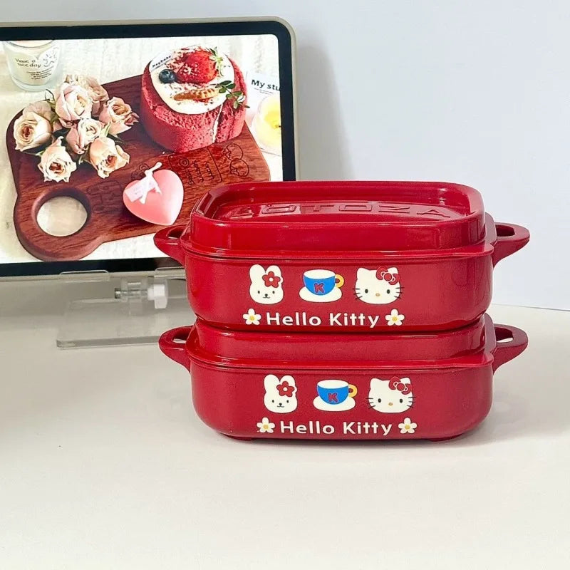 Hello Kitty Anime Lunch Box & Instant Noodle Bowl – PP Microwave-Safe Large Capacity Portable Food Container