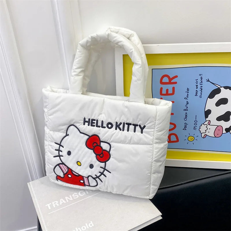 Anime Sanrio Hello Kitty Hand Bag Shoulder Bag My Melody Cinnamoroll Kuromi Makeup Bag Commuter Bag Birthday Christmas Gifts