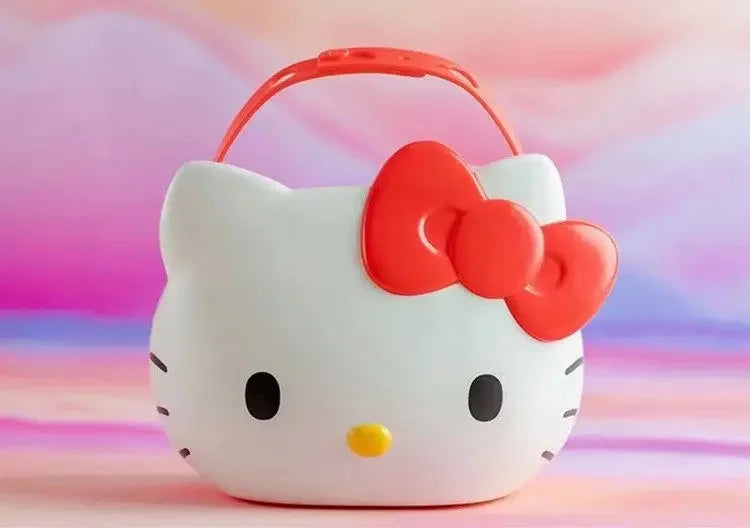 Hello Kitty Car Storage Organizer – Cute Sanrio Backseat Storage Box & Handheld Storage Basket for Car Accessories