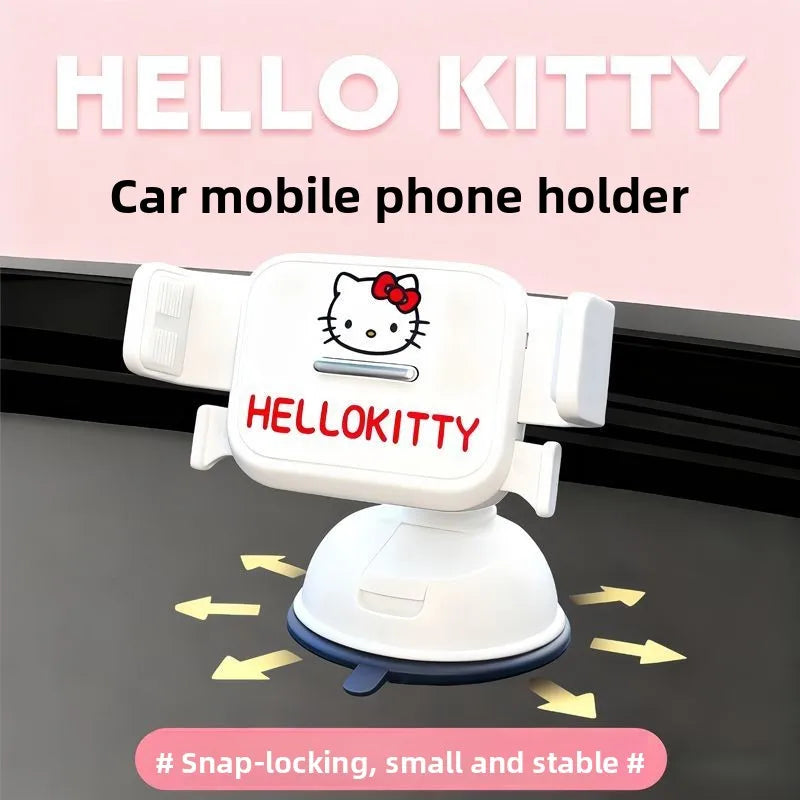 Hello Kitty Car Phone Holder – Cute Kawaii Air Vent Mount for Navigation & Hands-Free Driving