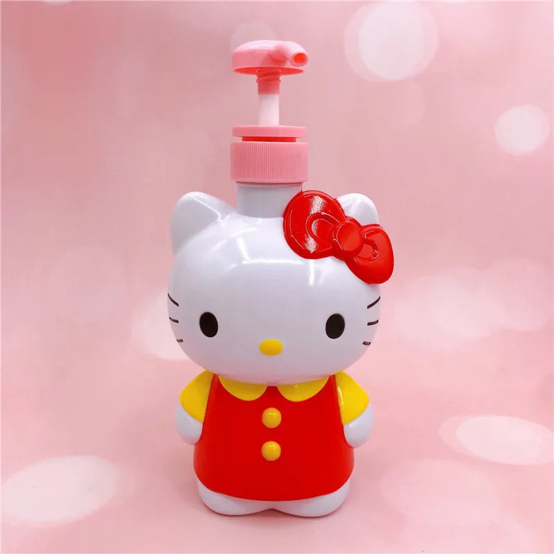 Sanrio Hello Kitty Shower Gel Shampoo Lotion Dispensing Pressure Bottle Bathroom Accessories Dispensing Bottle Sub-Bottling Gift