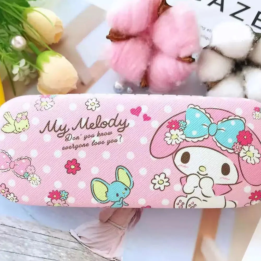 Hello Kitty Glasses Storage Case – Cute Kawaii Protective Eyewear Box for Women & Girls