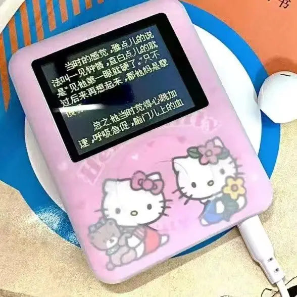 Anime Sanrio Hello Kitty Mp3MP4 Novel Music Player Student Girls Exercise Running Hearing Gift with Screen Walkman Cute Kawaii