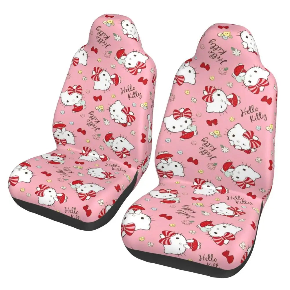 Hello Kitty Star Car Seat Cover – Universal All-Season Seat Protector for Cars, SUVs & Trucks