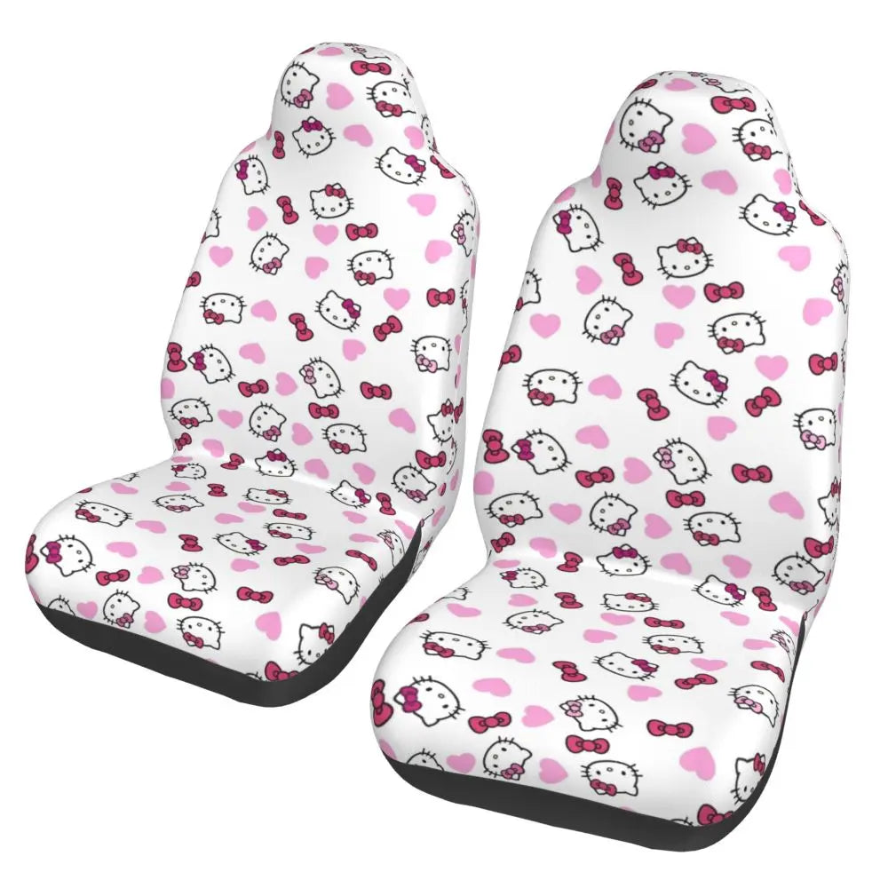 Hello Kitty Star Car Seat Cover – Universal All-Season Seat Protector for Cars, SUVs & Trucks