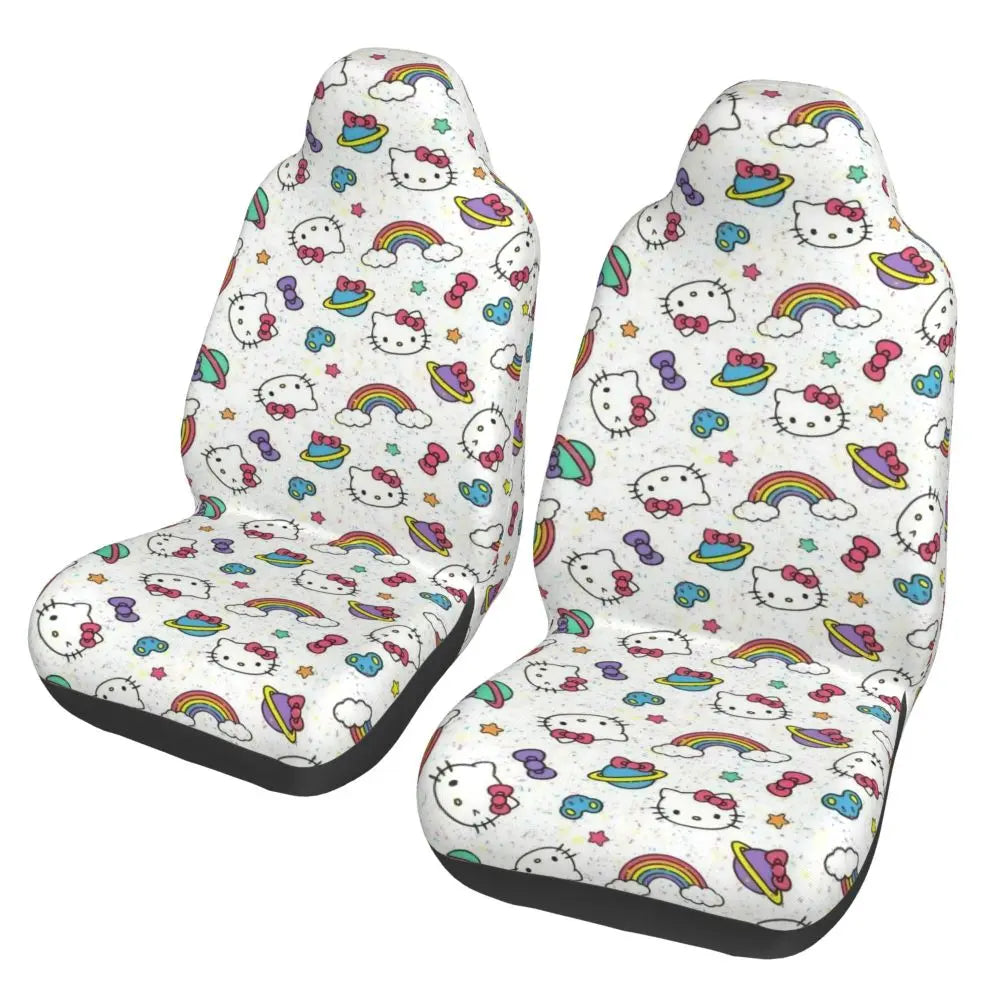 Hello Kitty Star Car Seat Cover – Universal All-Season Seat Protector for Cars, SUVs & Trucks