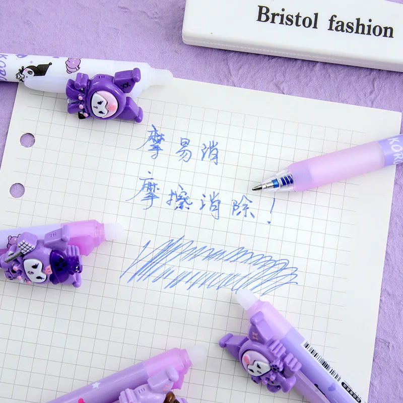 Title

6/36Pcs Sanrio Kuromi Erasable Gel Pens – Cute 0.5mm Blue Ink Neutral Pens – Kawaii Stationery for School, Office & Gifts