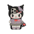 Handbag KT Kuromi For iPhone 17 16 15 14 13 12 11 Pro Max Silicone Soft Cover Case