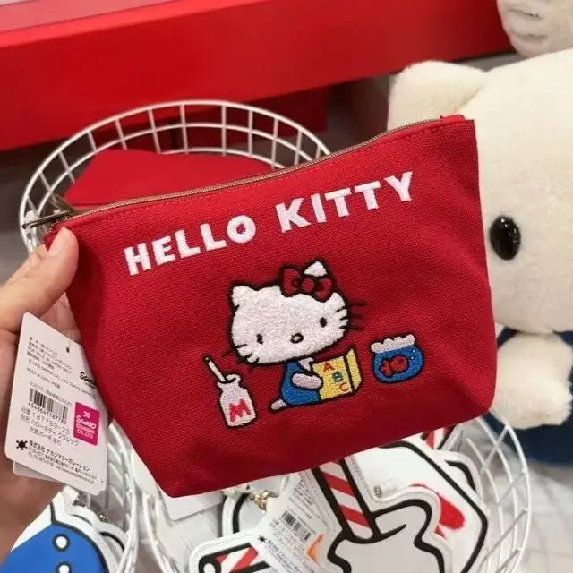 Hello Kitty Vintage Storage Handbag & Coin Purse Set – Cute Retro Fashion Bag for Women & Girls