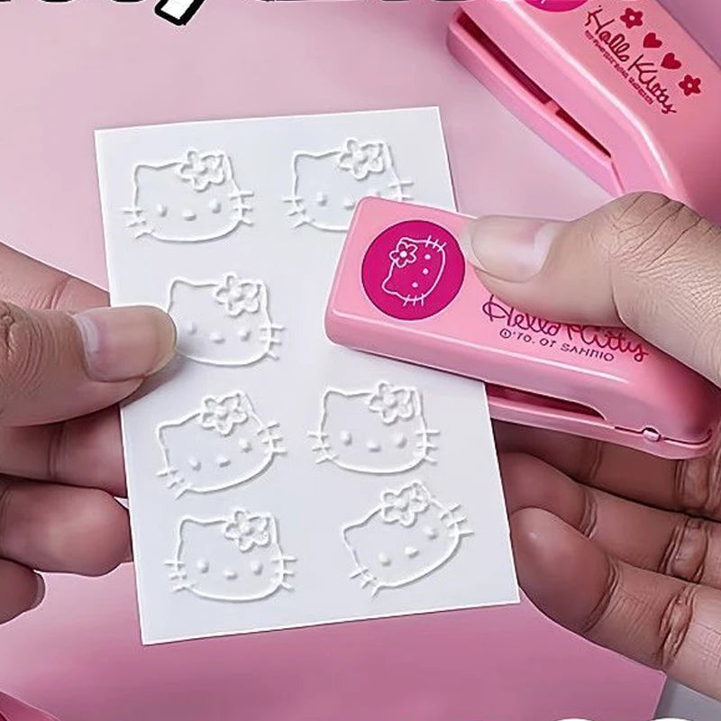 Sanrio Hello Kitty Embosser - Metal Stamping Press Tool for Scrapbooking, Cute Seal Punch Craft Machine