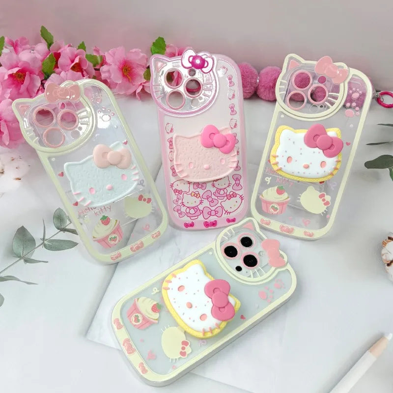 Hello Kitty Stand Phone Case – Y2K Shockproof Kickstand Cover for iPhone 7/8 Plus, X/XS, XR, 11, 12, 13, 14, 15, 16 & 17 Pro Max