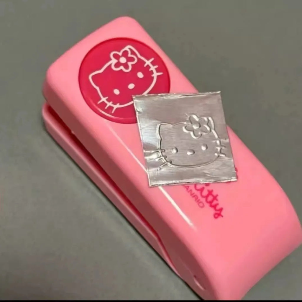 Sanrio Hello Kitty Embosser - Metal Stamping Press Tool for Scrapbooking, Cute Seal Punch Craft Machine