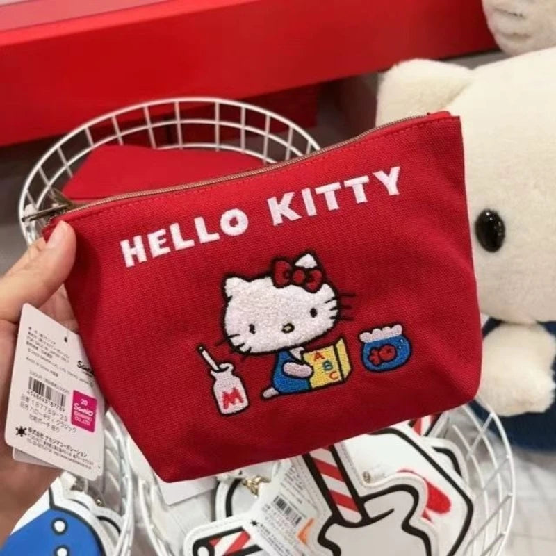 Hello Kitty Vintage Storage Handbag & Coin Purse Set – Cute Retro Fashion Bag for Women & Girls