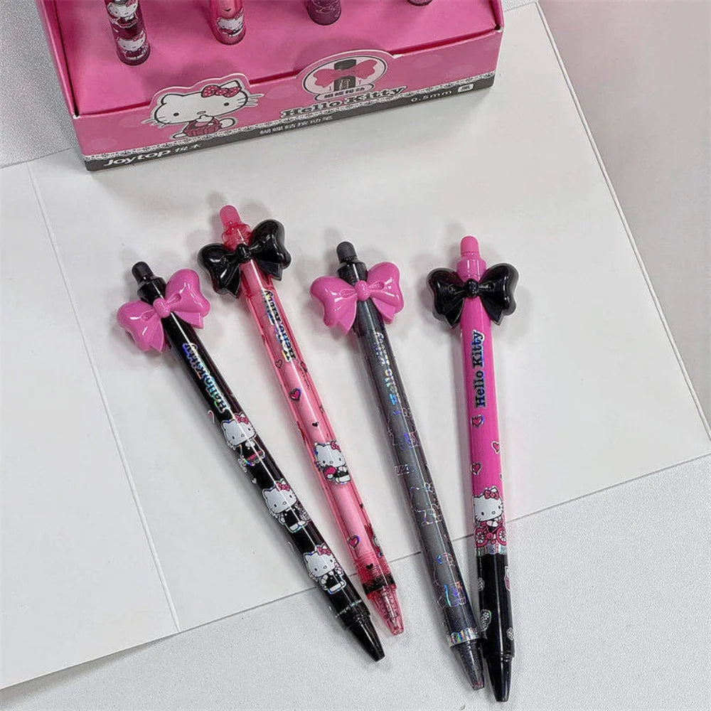 Sanrio Kuromi 0.5mm Black Gel Pen – Push-Button Cute Campus Signature Ballpoint Pen – Writing & Drawing Pen for School, Office & Gifts