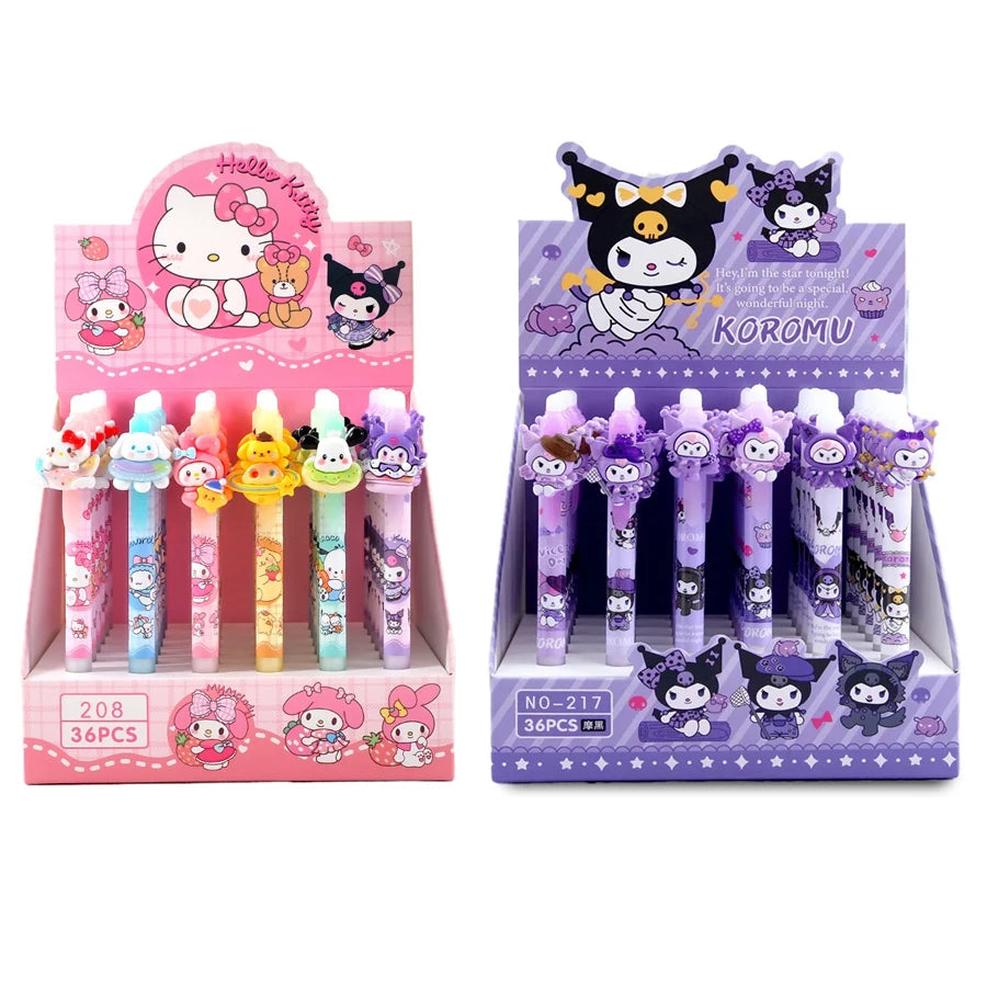 Title

6/36Pcs Sanrio Kuromi Erasable Gel Pens – Cute 0.5mm Blue Ink Neutral Pens – Kawaii Stationery for School, Office & Gifts