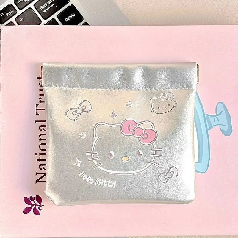 Hello Kitty Organizer Pouch – Portable Makeup, Earphone & Travel Storage Bag