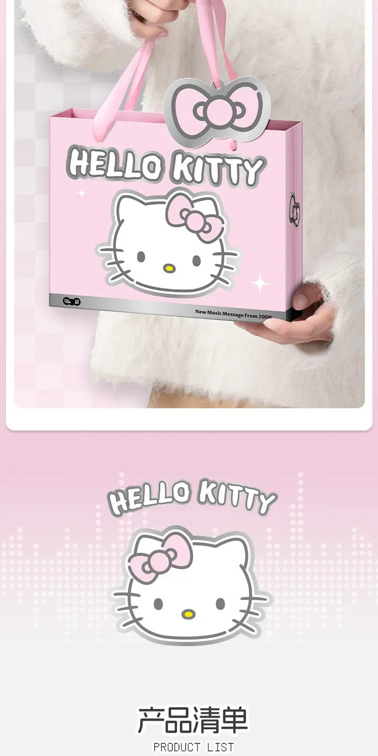 Martube Sanrio Hello Kitty Screen Display Smart Bluetooth Earbuds In-Ear Hi-Fi Sound Noise Cancelling Headset Birthday Toy Gift