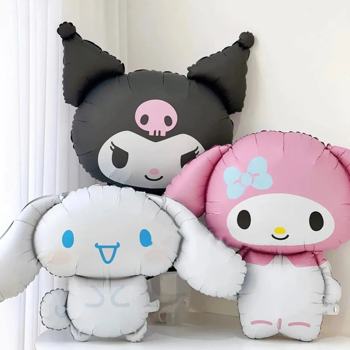 1Set New Cartoon Cute Kitty Cat Balloons My Melody Anime Balloons for Kids' Happy Birthday Party Decorations Anniversary Gifts
