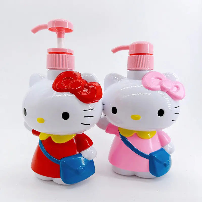 Sanrio Hello Kitty Shower Gel Shampoo Lotion Dispensing Pressure Bottle Bathroom Accessories Dispensing Bottle Sub-Bottling Gift