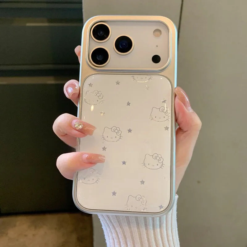 Cute Kawaii Hello Kitty Resin Phone Case – Trendy Protective Cover for iPhone 11, 12, 13, 14, 15, 16, 17, Plus, Air & Pro Max