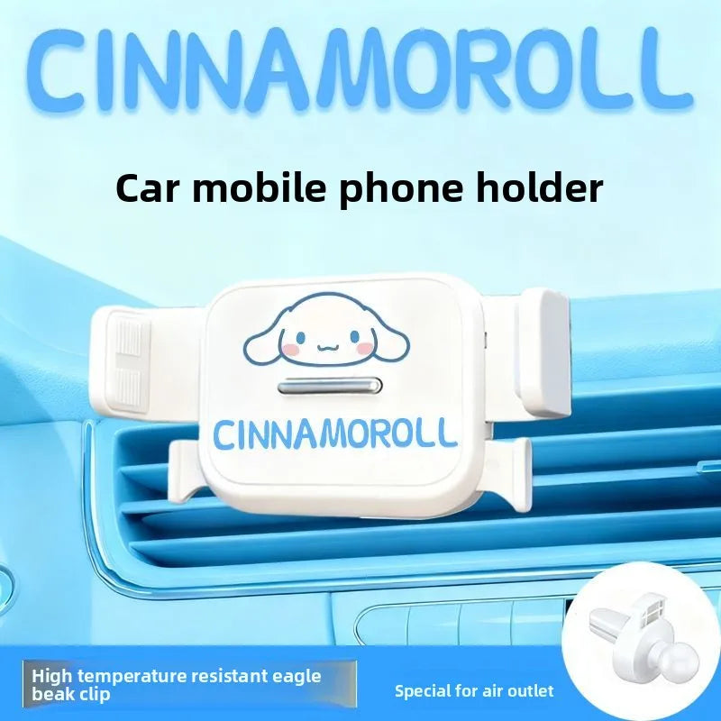 Hello Kitty Car Phone Holder – Cute Kawaii Air Vent Mount for Navigation & Hands-Free Driving
