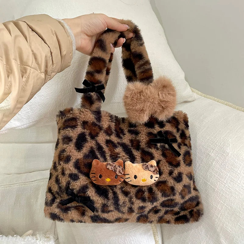 Cute Kitty Bucket Bag for Women – Fashion Crossbody Handbag for Autumn & Winter