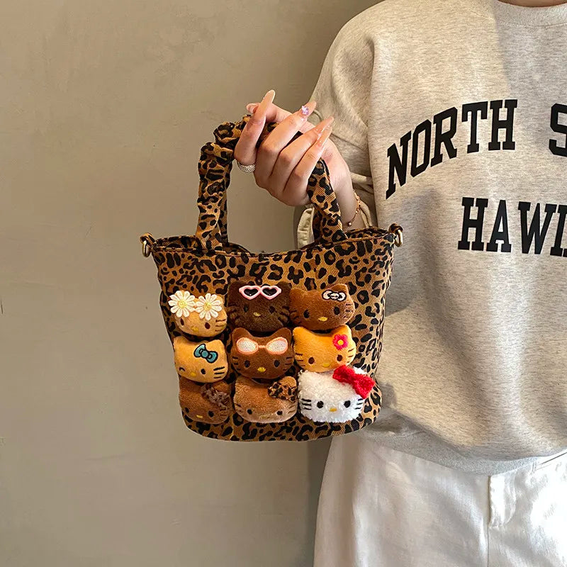 Cute Kitty Bucket Bag for Women – Fashion Crossbody Handbag for Autumn & Winter