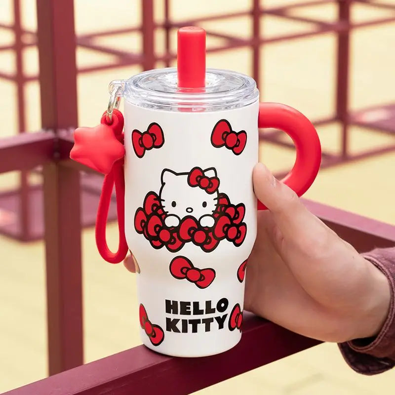 Hello Kitty Red Series 316 Stainless Steel Thermos Cup – Cute Insulated Water Bottle for Women & Students