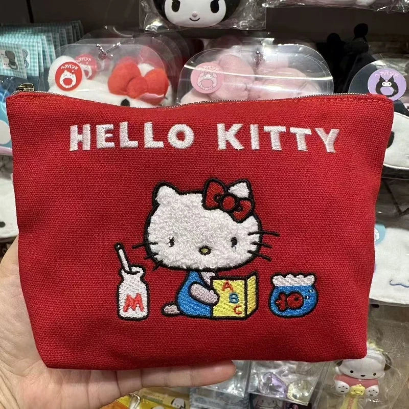 Hello Kitty Vintage Storage Handbag & Coin Purse Set – Cute Retro Fashion Bag for Women & Girls