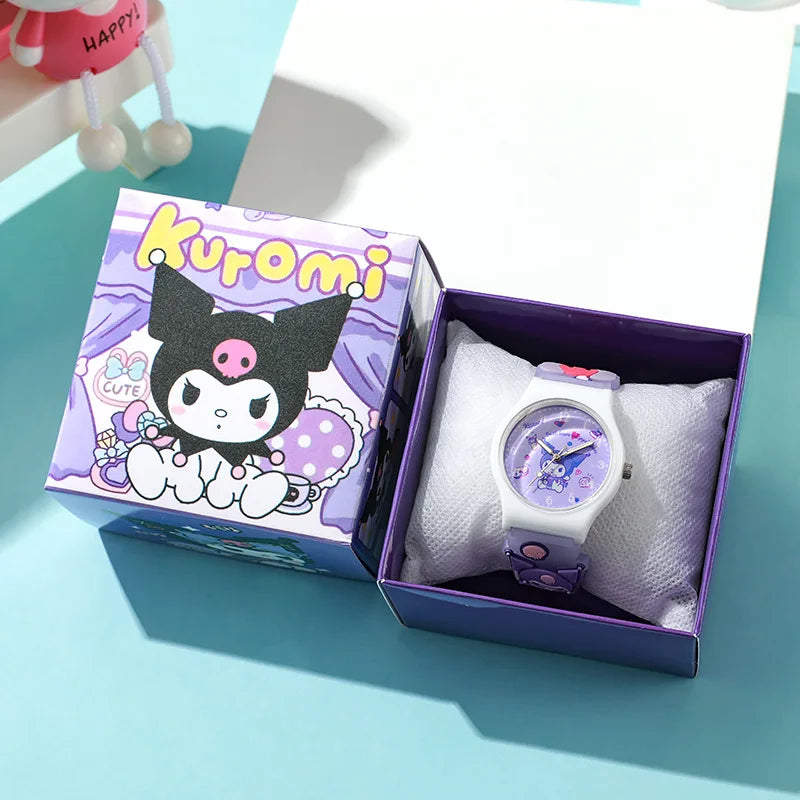 Hello Kitty 3D Cartoon Kids Watch – Waterproof Quartz Wristwatch Gift Set for Girls