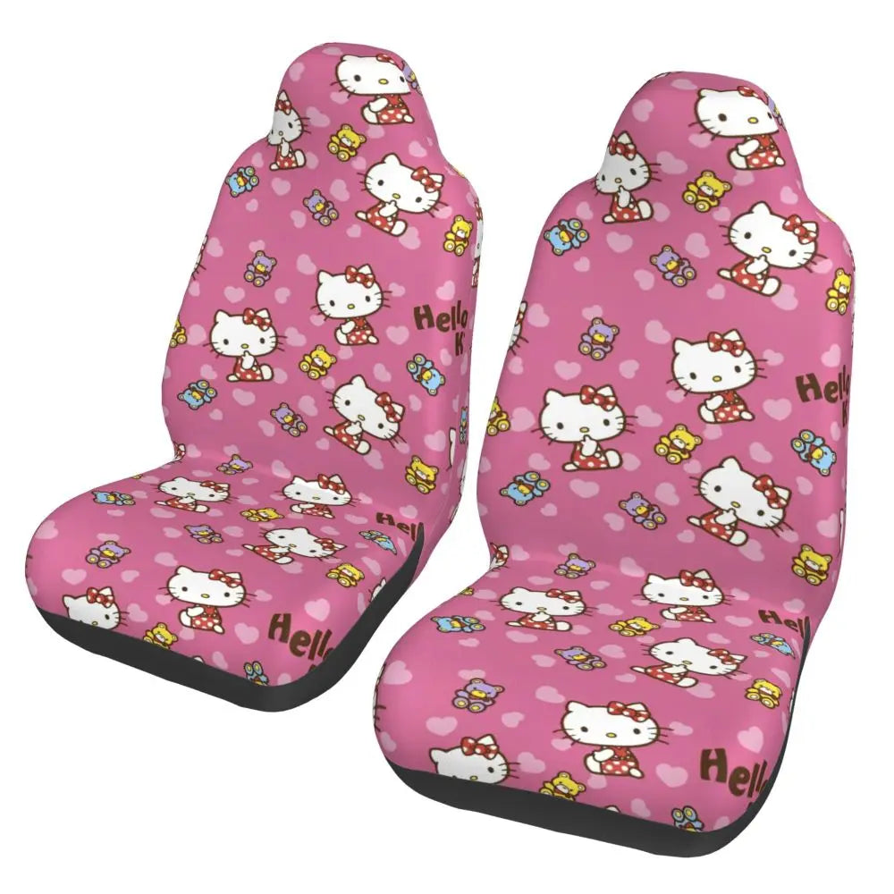 Hello Kitty Universal Car Seat Cover – Waterproof Kawaii Cartoon Seat Protector for Cars, SUVs & Trucks